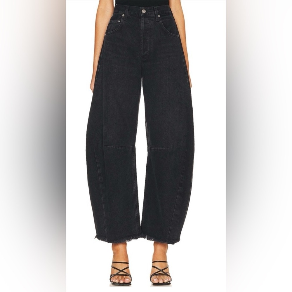 Citizens Of Humanity Black Flare Horseshoe Jeans